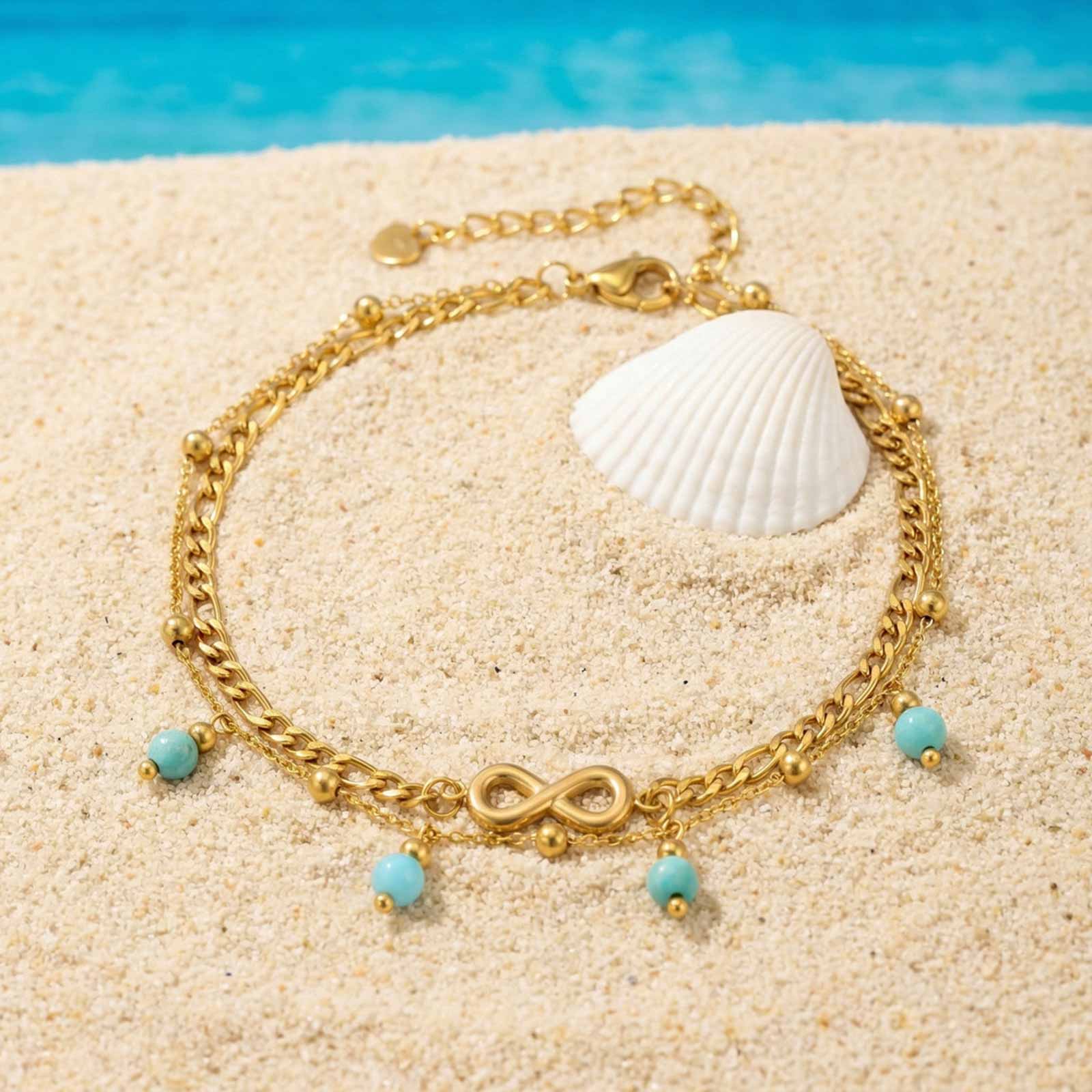 Jc Jewelry & Watches Photos - Vnox Nuova Cavigliera Boho a Doppio